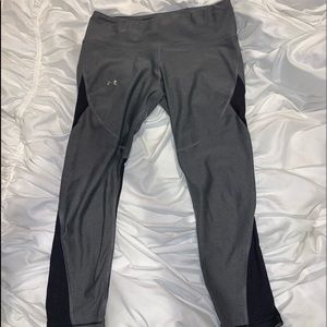 under armour compression leggings with mesh panels